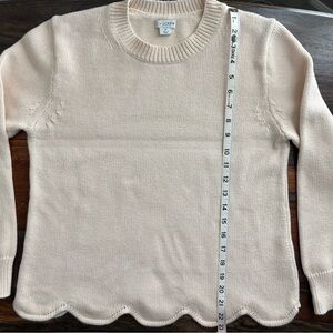 J. by J.Crew Scalloped Hem Sweater 100% Cotton